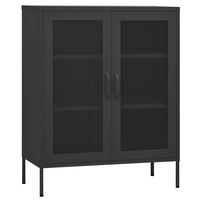 vidaXL Storage Cabinet Anthracite 80x35x101.5 cm Steel