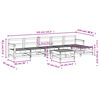 vidaXL 7 Piece Garden Lounge Set Solid Wood Pine