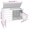 vidaXL Rabbit Hutch Brown 103x44x69.5 cm Solid Wood Pine