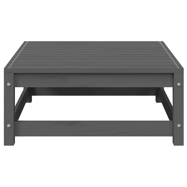vidaXL 3 Piece Garden Lounge Set Grey Solid Pinewood