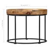 vidaXL Coffee Table Solid Mange Wood and Steel 50x40 cm