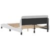 vidaXL Bed Frame "Dover" White 137x190 cm Double Faux Leather