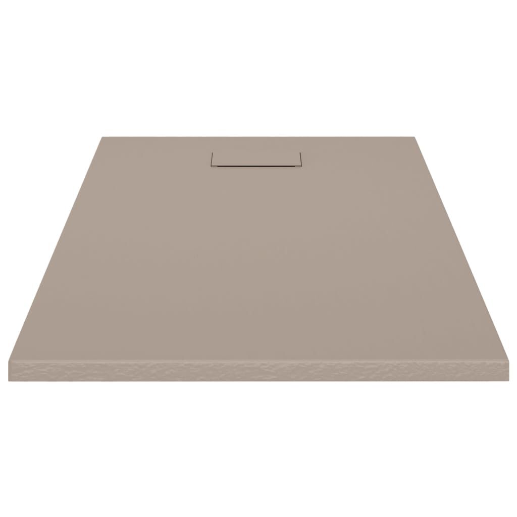 vidaXL Shower Base Tray SMC Brown 120x70 cm