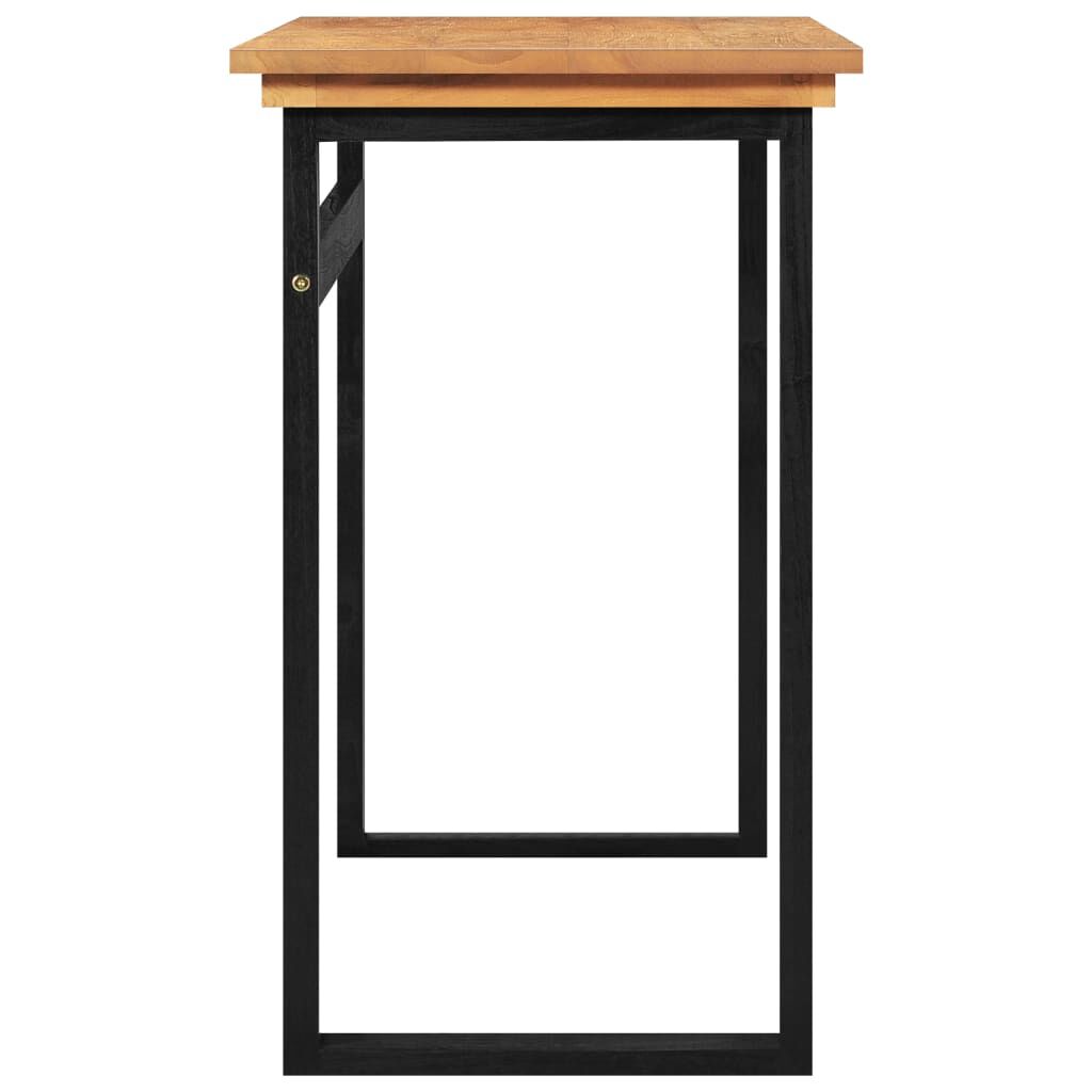 vidaXL Desk 100x45x75 cm Solid Teak Wood