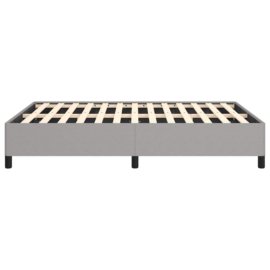 vidaXL Bed Frame without Mattress Light Grey 137x190 cm Full Fabric