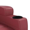 vidaXL Massage Chair Wine Red Faux Leather
