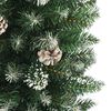 vidaXL Artificial Slim Christmas Tree with Stand 210 cm PVC