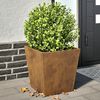 vidaXL Garden Planters 2 pcs 40x40x40 cm Weathering Steel