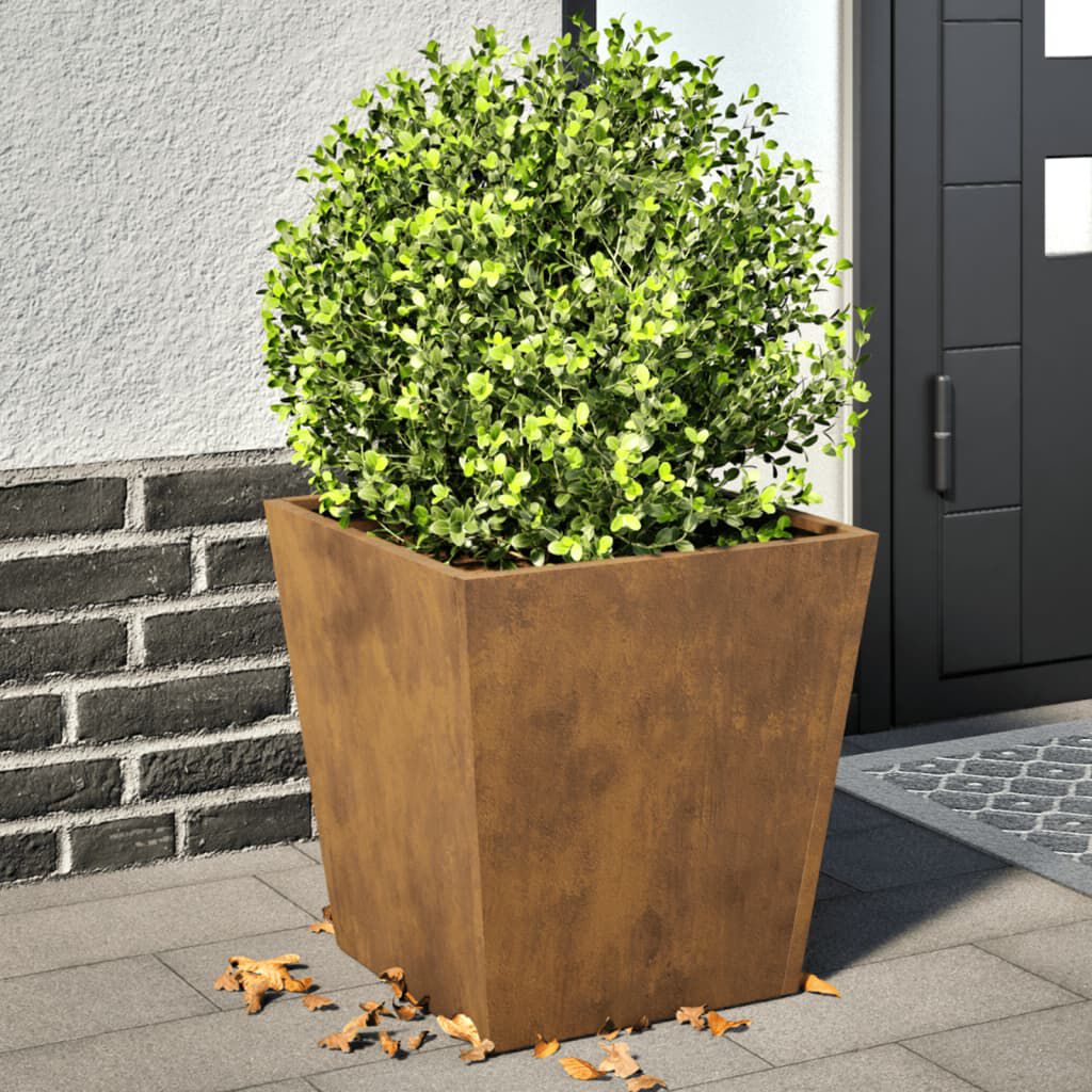 vidaXL Garden Planters 2 pcs 40x40x40 cm Weathering Steel