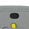 vidaXL Massage Recliner Chair Light Grey Fabric
