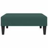 vidaXL 2-Seater Sofa Bed with Footstool Dark Green Velvet