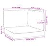 vidaXL Pallet Cushions 3 pcs Taupe Oxford Fabric