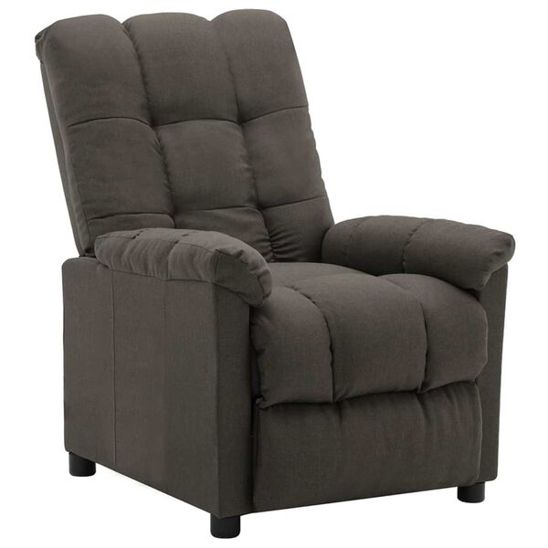vidaXL Electric Recliner Chair Taupe Fabric