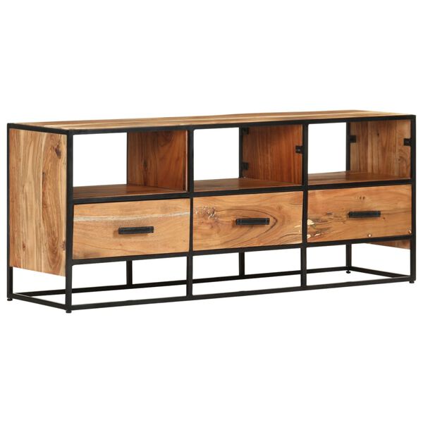 vidaXL TV Cabinet 110x30x45 cm Solid Acacia Wood