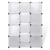 vidaXL Modular Cabinet with 9 Compartments 109x36.5x143 cm White