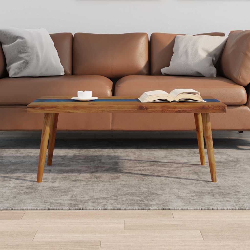 vidaXL Coffee Table Teak Resin 100x50x40 cm
