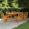 vidaXL 7 Piece Garden Dining Set Solid Wood Acacia