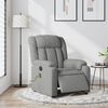 vidaXL Electric Massage Recliner Chair Light Grey Fabric