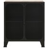 vidaXL Storage Cabinets 2 pcs Rustic Brown 72x36x82 cm Metal and MDF