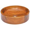 vidaXL Basin Solid Teak Wood &Phi;40x10 cm