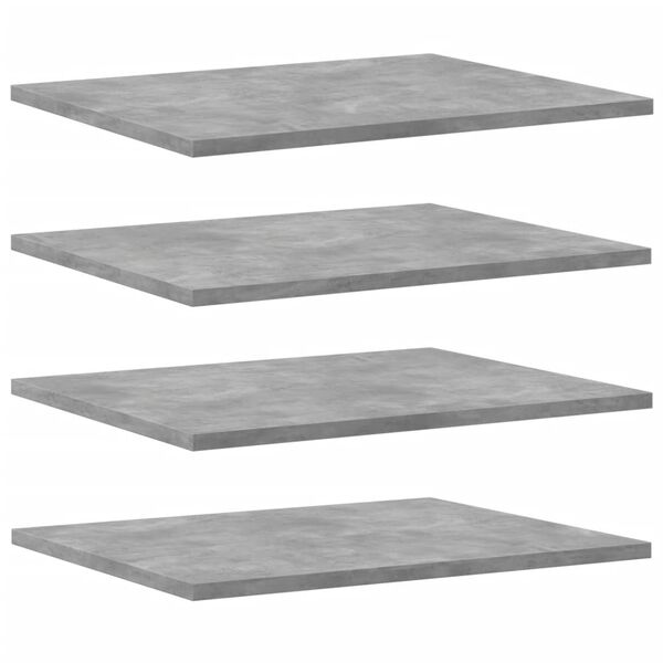 vidaXL Bookshelf Boards 8 pcs Concrete Grey 40x50x1.5 cm Engineered Wood