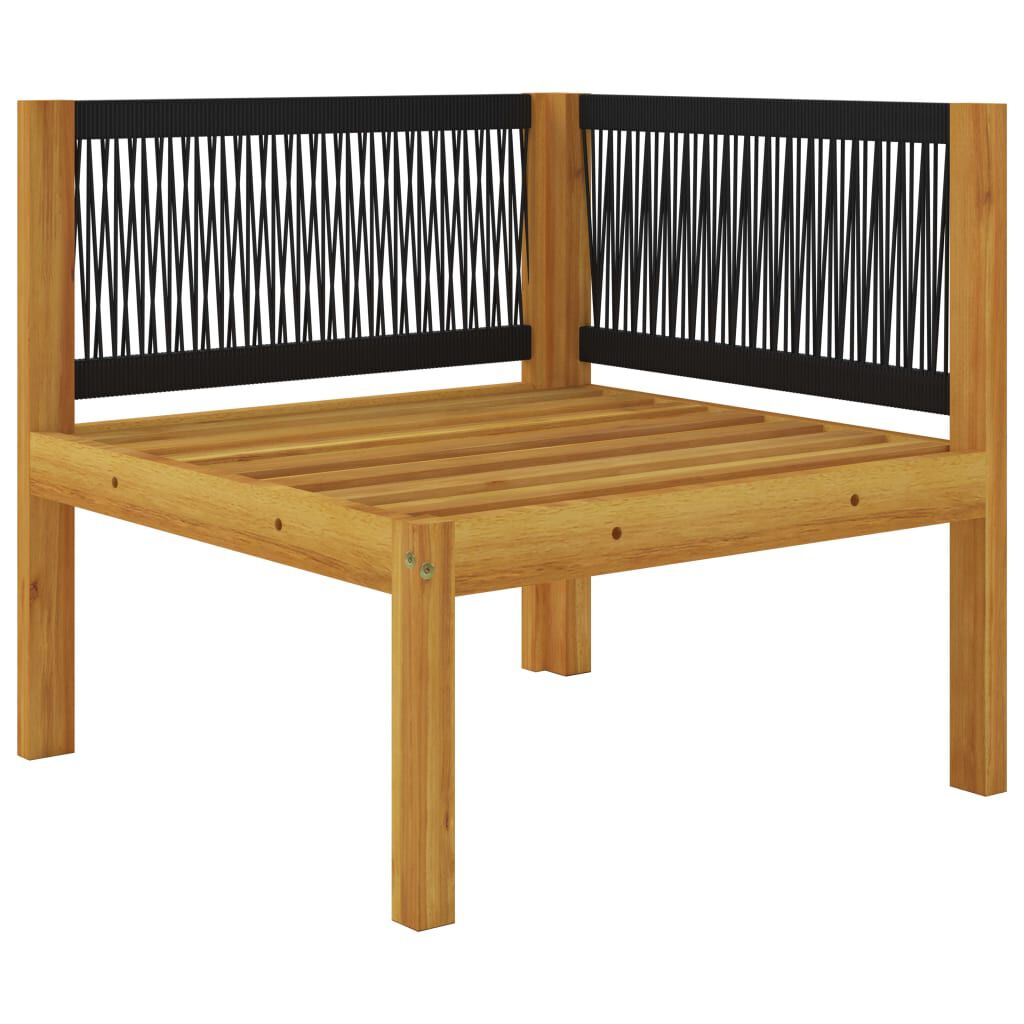 vidaXL 2-seater Garden Bench with Cushions Solid Acacia Wood