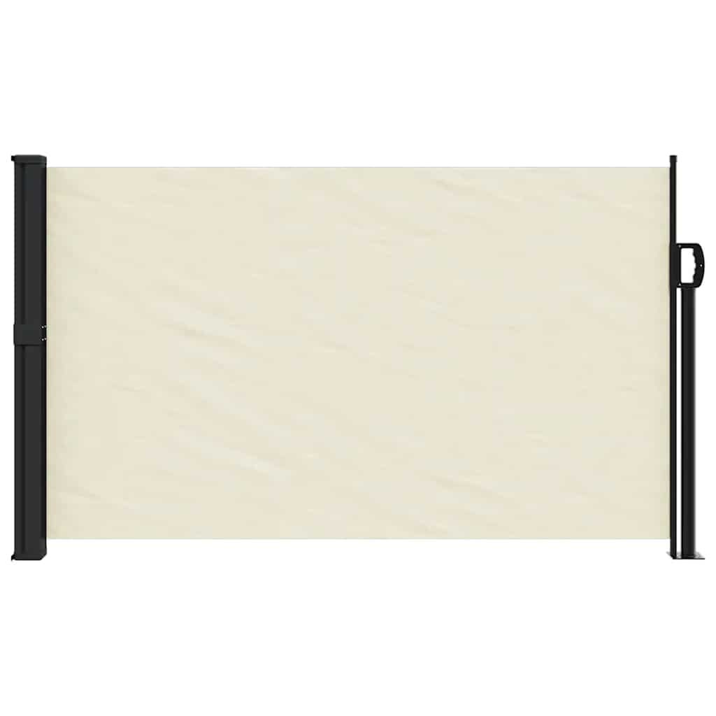 vidaXL Retractable Side Awning Cream 117x300 cm