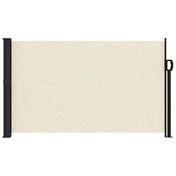 vidaXL Retractable Side Awning Cream 117x300 cm