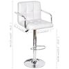 vidaXL Bar Stools 2 pcs White Faux Leather