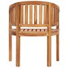 vidaXL Banana Chair Solid Teak Wood