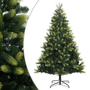 vidaXL Artificial Hinged Christmas Tree with Stand 150 cm