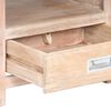 vidaXL Bedside Table 40x30x60 cm Solid Acacia Wood