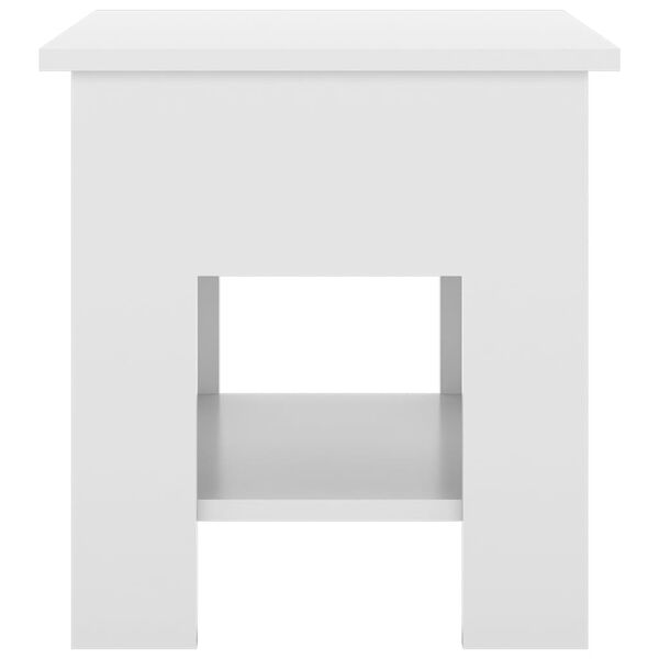 vidaXL Coffee Table High Gloss White 40x40x42 cm Engineered Wood