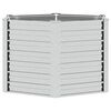 vidaXL Garden Raised Bed 129x77 cm Galvanized Steel Silver