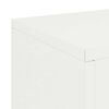 vidaXL Plant Stands 2 pcs White 24 x 24 x 75 cm Steel