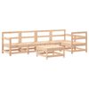 vidaXL 6 Piece Garden Lounge Set with Cushions Solid Wood