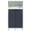 vidaXL Garden Dustbin with 3 Bags Dark Grey 65x38x102 cm