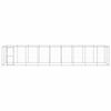 vidaXL Outdoor Dog Kennel Galvanised Steel 21.78 m²