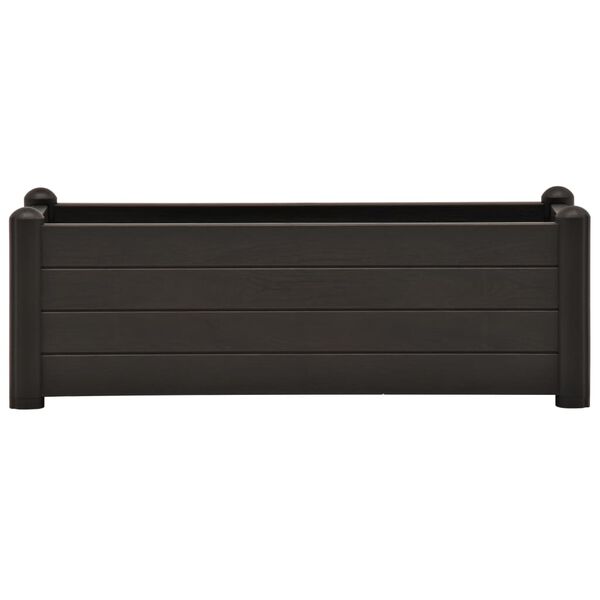 vidaXL Garden Raised Bed PP Anthracite 100x43x35 cm