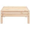 vidaXL Garden Sofa 2-Seater with Footstool Solid Wood Pine