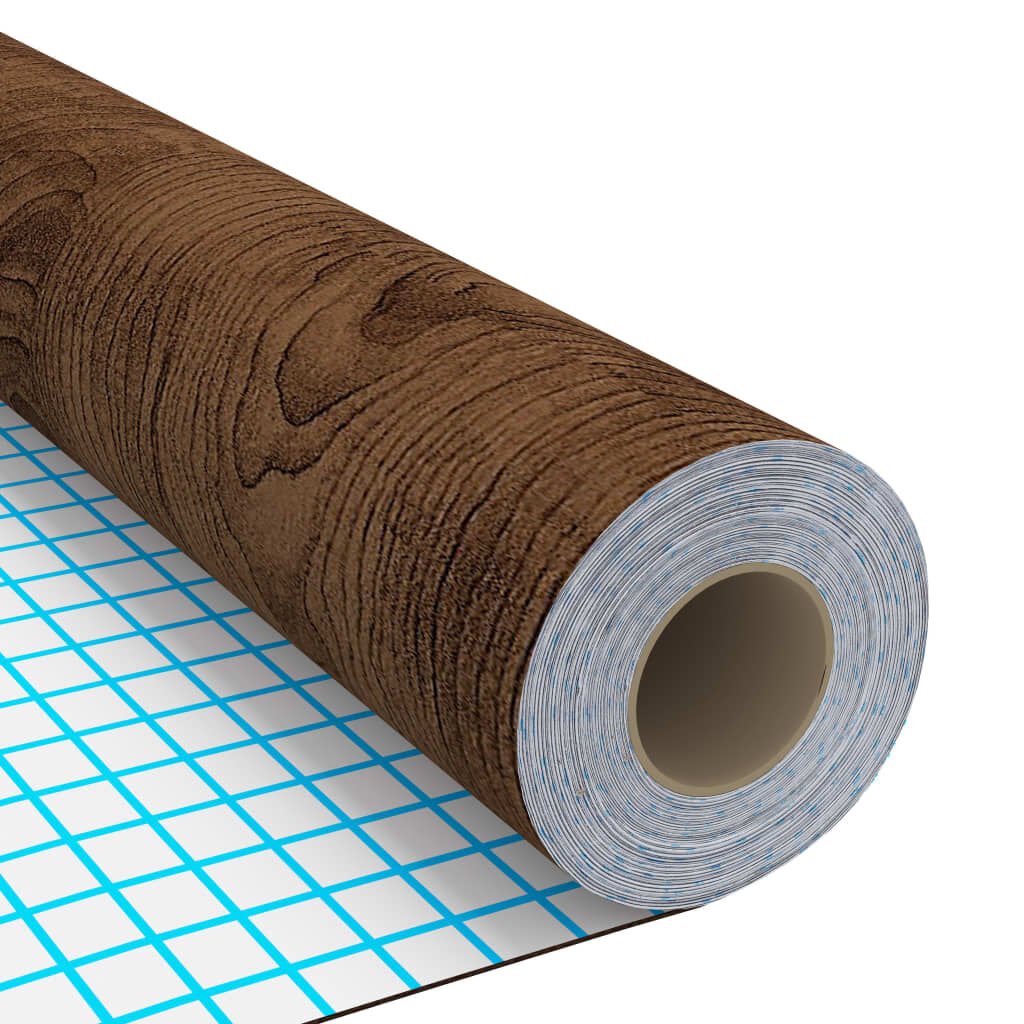 vidaXL Self-adhesive Furniture Films 2 pcs Dark Oak 500x90 cm PVC