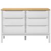 vidaXL Chest of Drawers FLORO White Solid Wood Pine