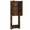 vidaXL Washing Machine Cabinet Smoked Oak 64x25.5x190 cm