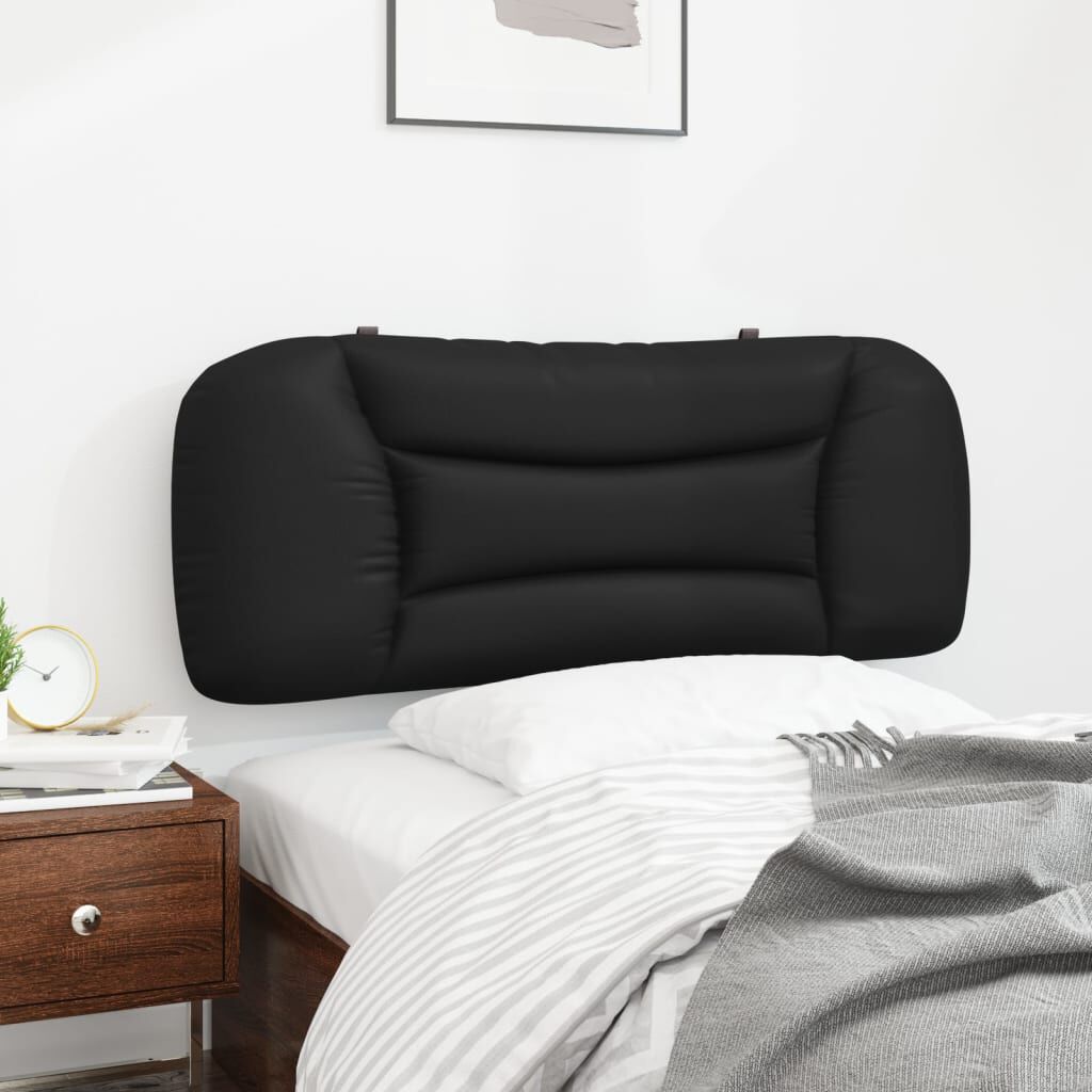 vidaXL Headboard Cushion "Hvar" Black 100 cm Faux Leather
