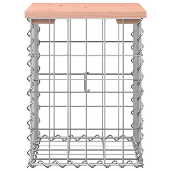vidaXL Garden Bench Gabion Design 33x31x42 cm Solid Wood Douglas