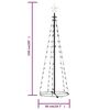vidaXL Christmas Cone Tree Warm White 84 LEDs Decoration 50x150 cm