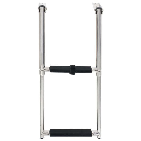 vidaXL Folding Boarding Ladder 2-step Stainless Steel