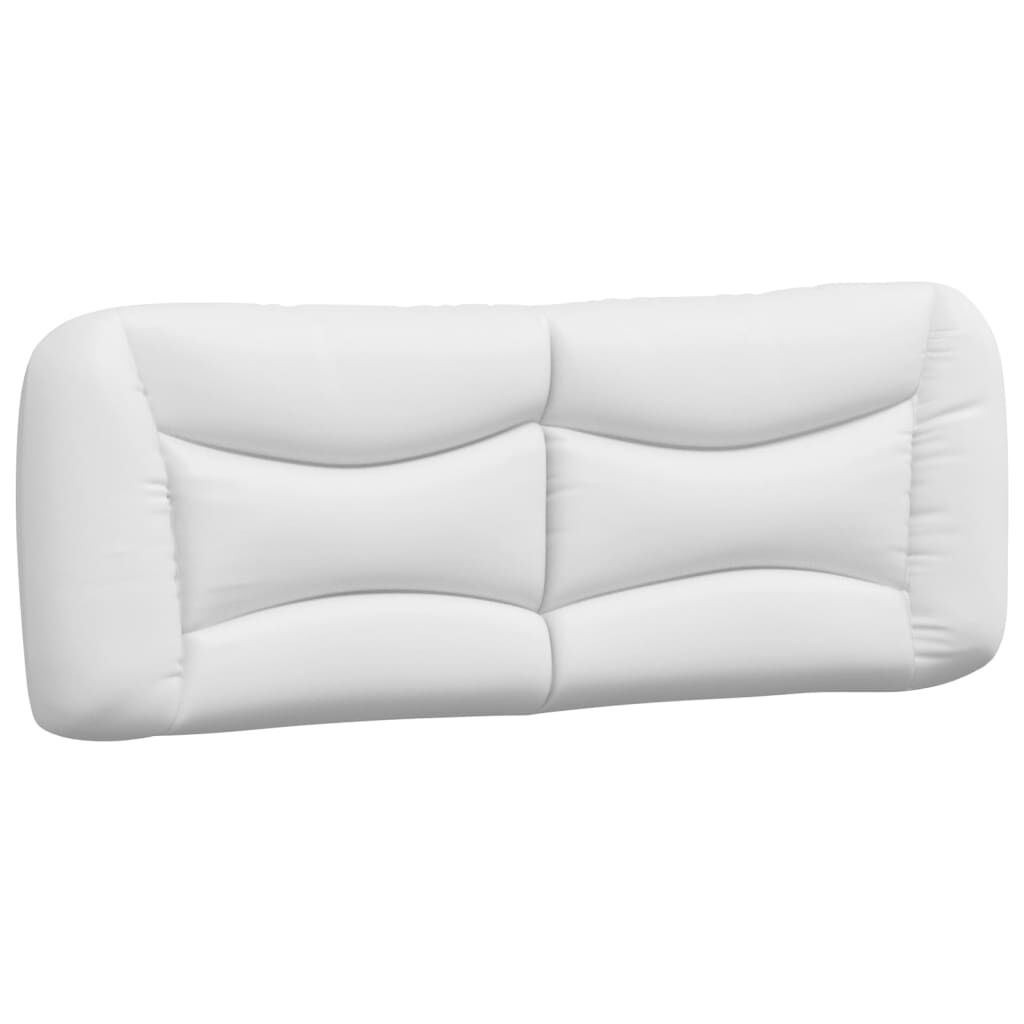 vidaXL Bed Frame without Mattress White 137x187 cm Double Faux Leather