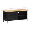 vidaXL TV Cabinet 90x30x41 cm Rough Mango Wood