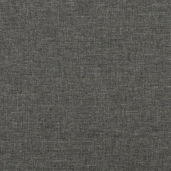 vidaXL Bed Frame without Mattress Dark Grey Queen Fabric